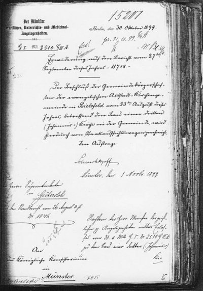 Baugenehmigung 1899